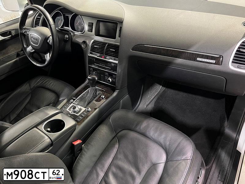 Фото автомобиля AUDI Q7, 2013 — госномер О023ТХ62. Цвет: Белый