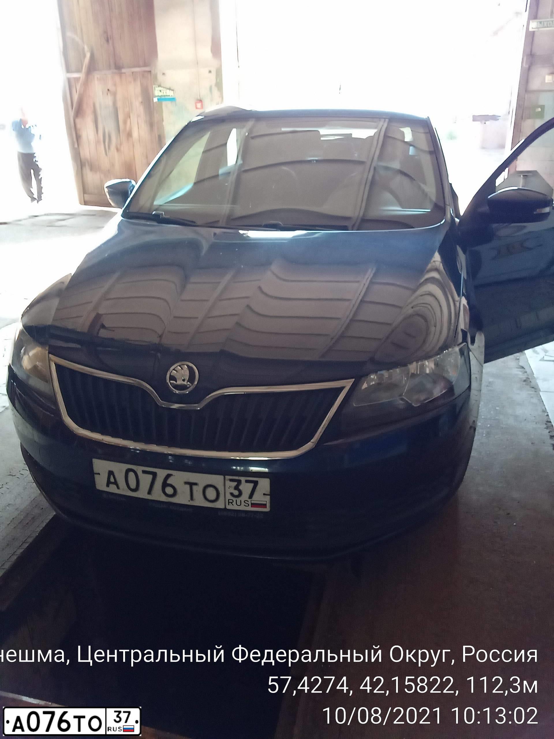 Фото автомобиля SKODA RAPID, 2017 — госномер А076ТО37