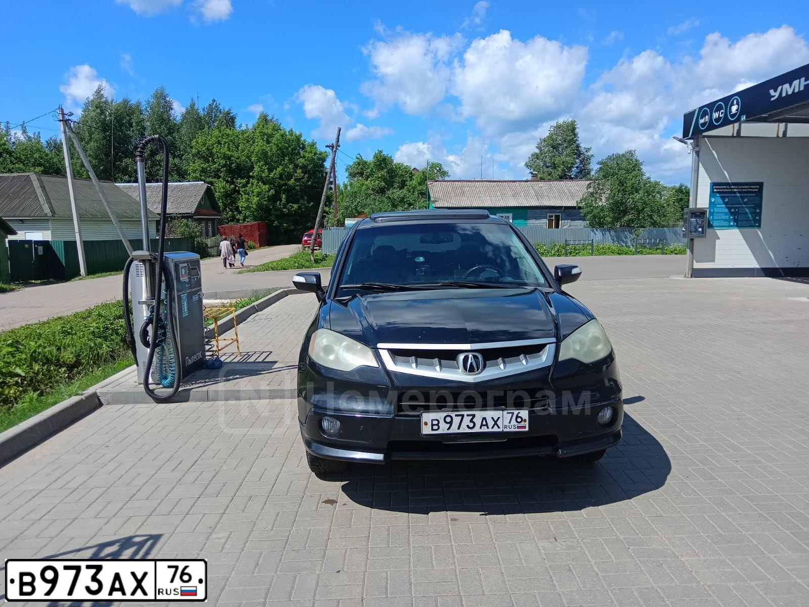 Фото автомобиля ACURA RDX, 2008 — госномер В973АХ76. Цвет: ЧЕРНЫЙ