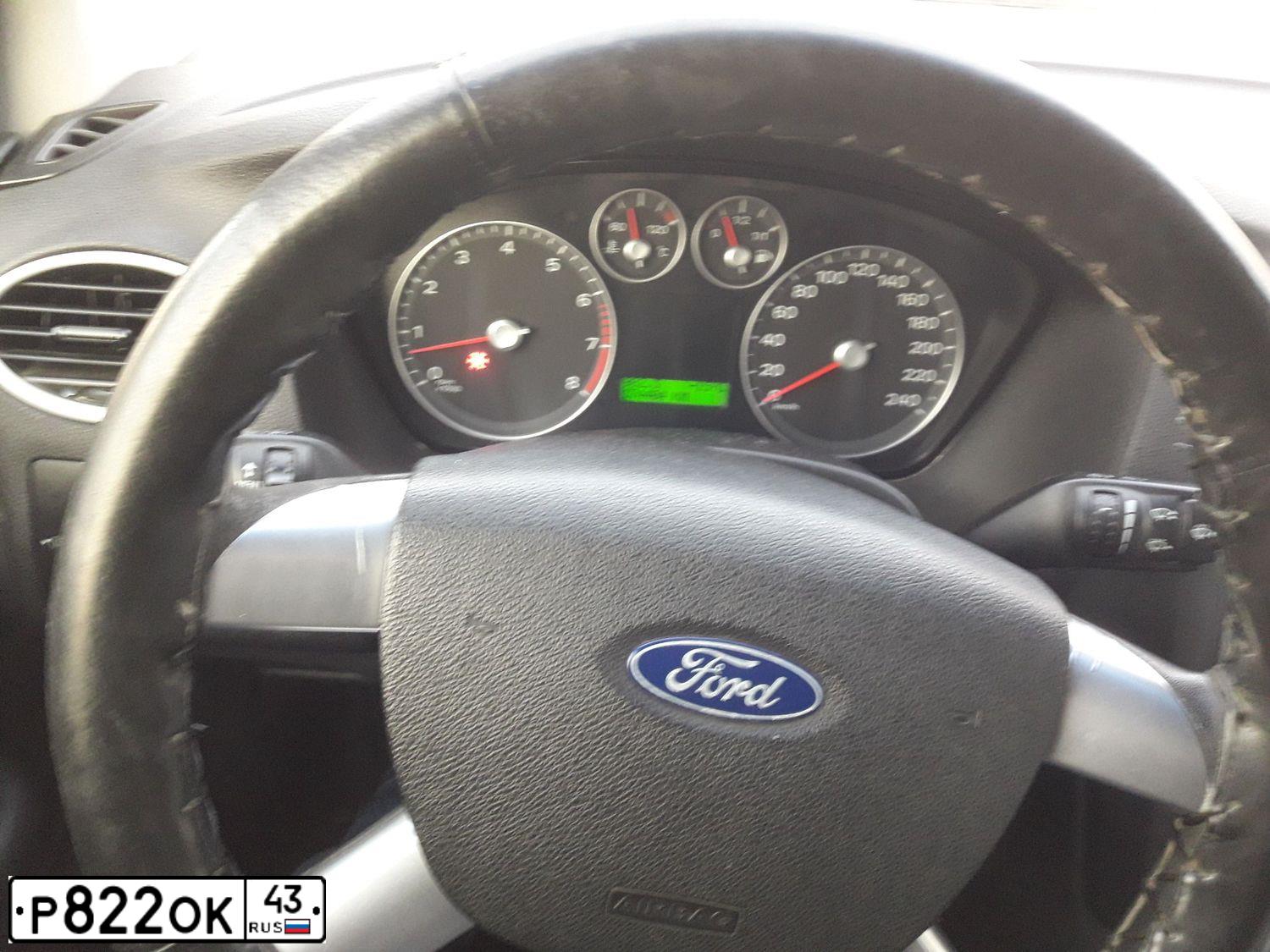 Фото автомобиля FORD FOCUS, 2007 — госномер Р822ОК43. Цвет: ТЕМНО-СИНИЙ