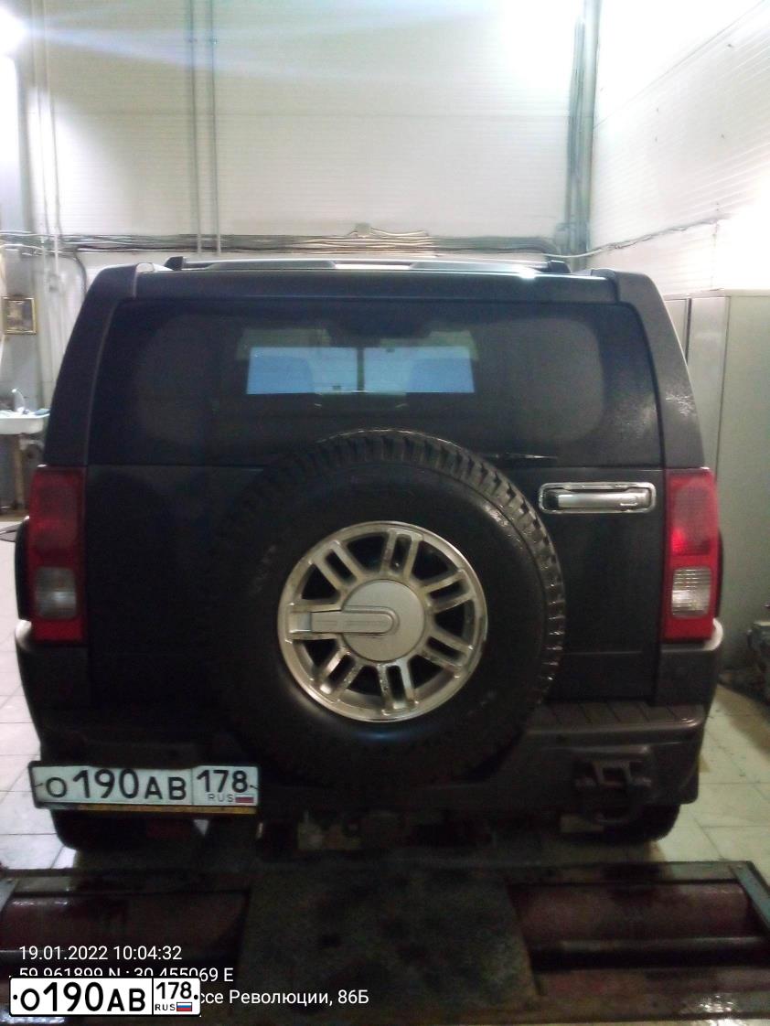 Фото автомобиля HUMMER H3, 2007 — госномер С508АВ98. Цвет: ЧЕРНЫЙ