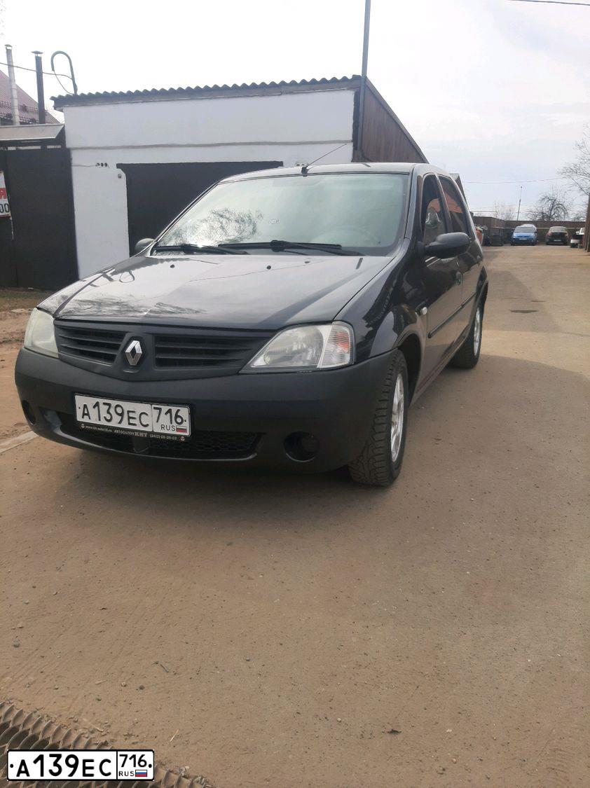 Фото автомобиля RENAULT LOGAN, 2006 — госномер О232ВХ159. Цвет: ТЕМНО-СЕРЫЙ