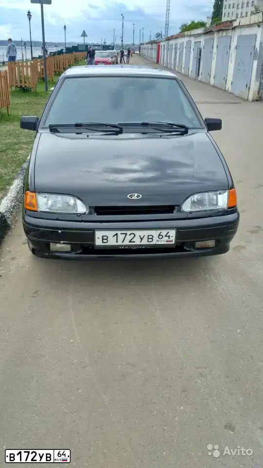Фото автомобиля LADA 2114 SAMARA, 2011 — госномер В172УВ64. Цвет: синий черный