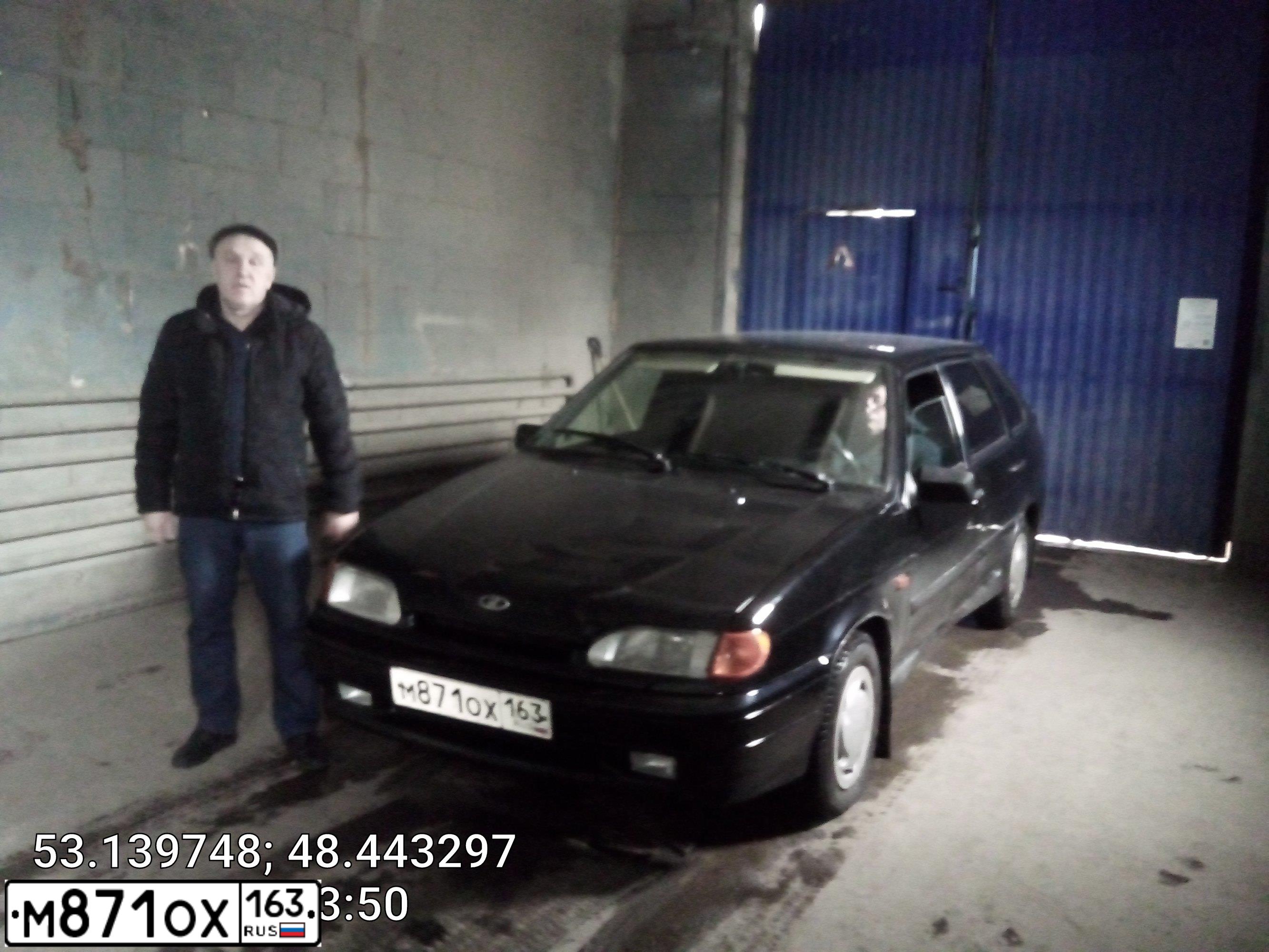 Фото автомобиля LADA 2114 SAMARA, 2009 — госномер Н393РХ73. Цвет: Сине-Черный