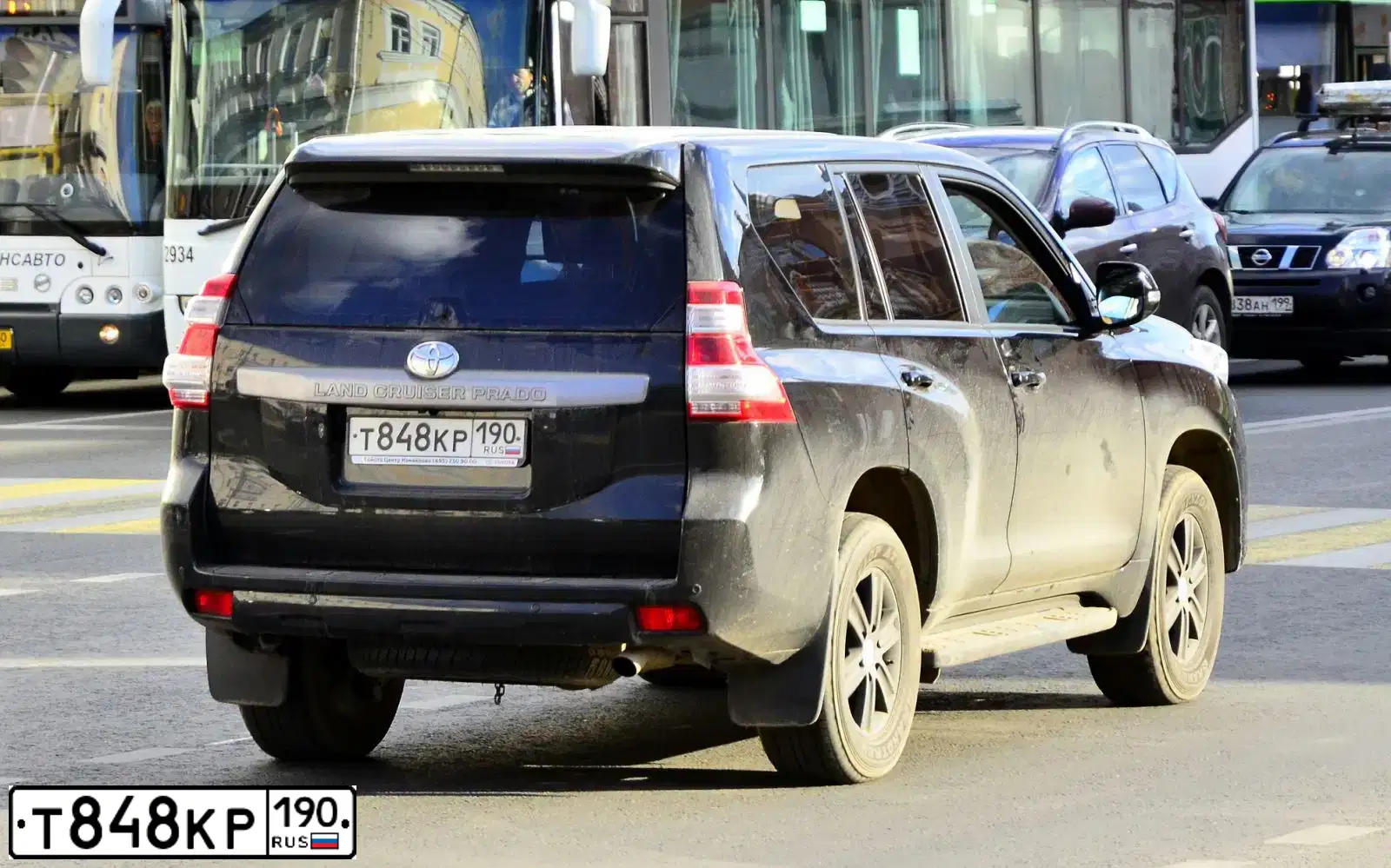 Фото автомобиля TOYOTA LAND CRUISER 150 150, 2018 — госномер А797ТУ62. Цвет: ЧЕРНЫЙ