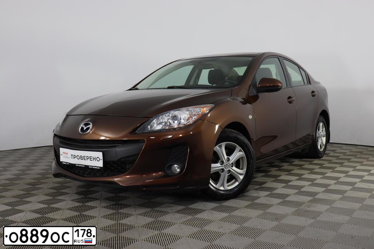 Фото автомобиля MAZDA 3, 2012 — госномер О889ОС178. Цвет: Коричневый