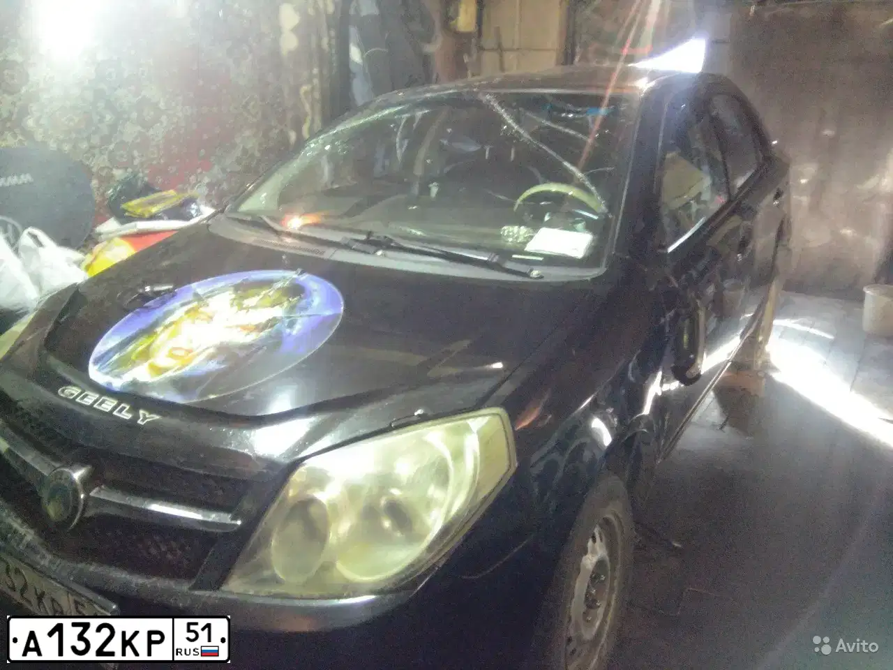 Фото автомобиля GEELY MK, 2008 — госномер М307СР35. Цвет: ЧЕРНЫЙ