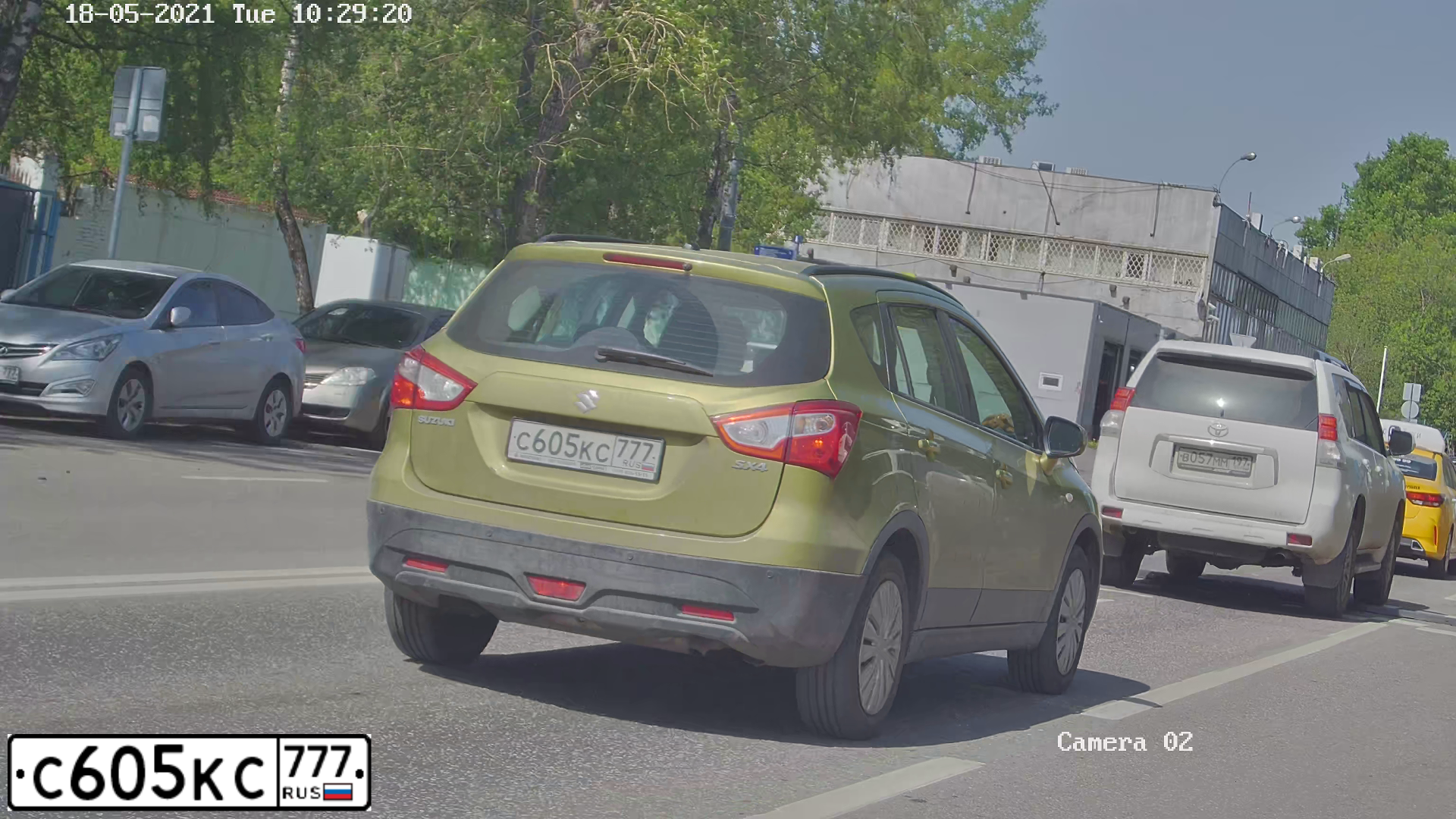 Фото автомобиля SUZUKI SX 4, 2014 — госномер С605КС777. Цвет: ЗЕЛЕНЫЙ
