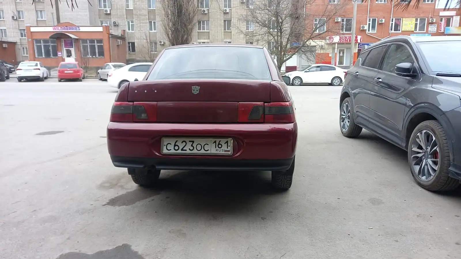 Фото автомобиля LADA 2110, 2005 — госномер С166КВ161. Цвет: ТЕМНО-МАЛИНОВЫЙ