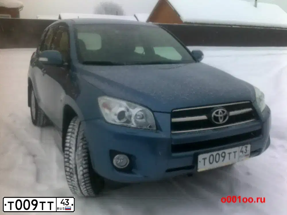 Фото автомобиля TOYOTA RAV4, 2010 — госномер Т009ТТ43. Цвет: СЕРО-СИНИЙ