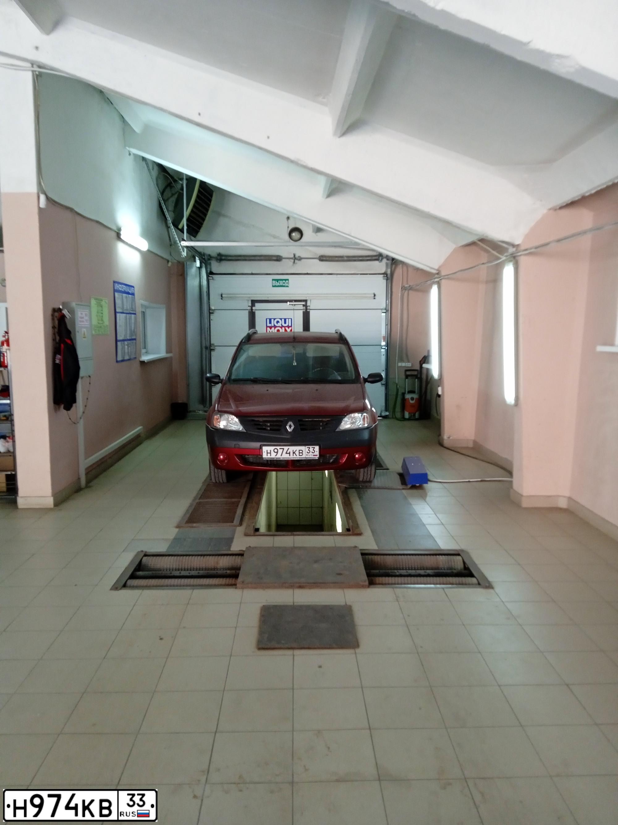 Фото автомобиля RENAULT LOGAN, 2009 — госномер Н974КВ33. Цвет: КРАСНЫЙ