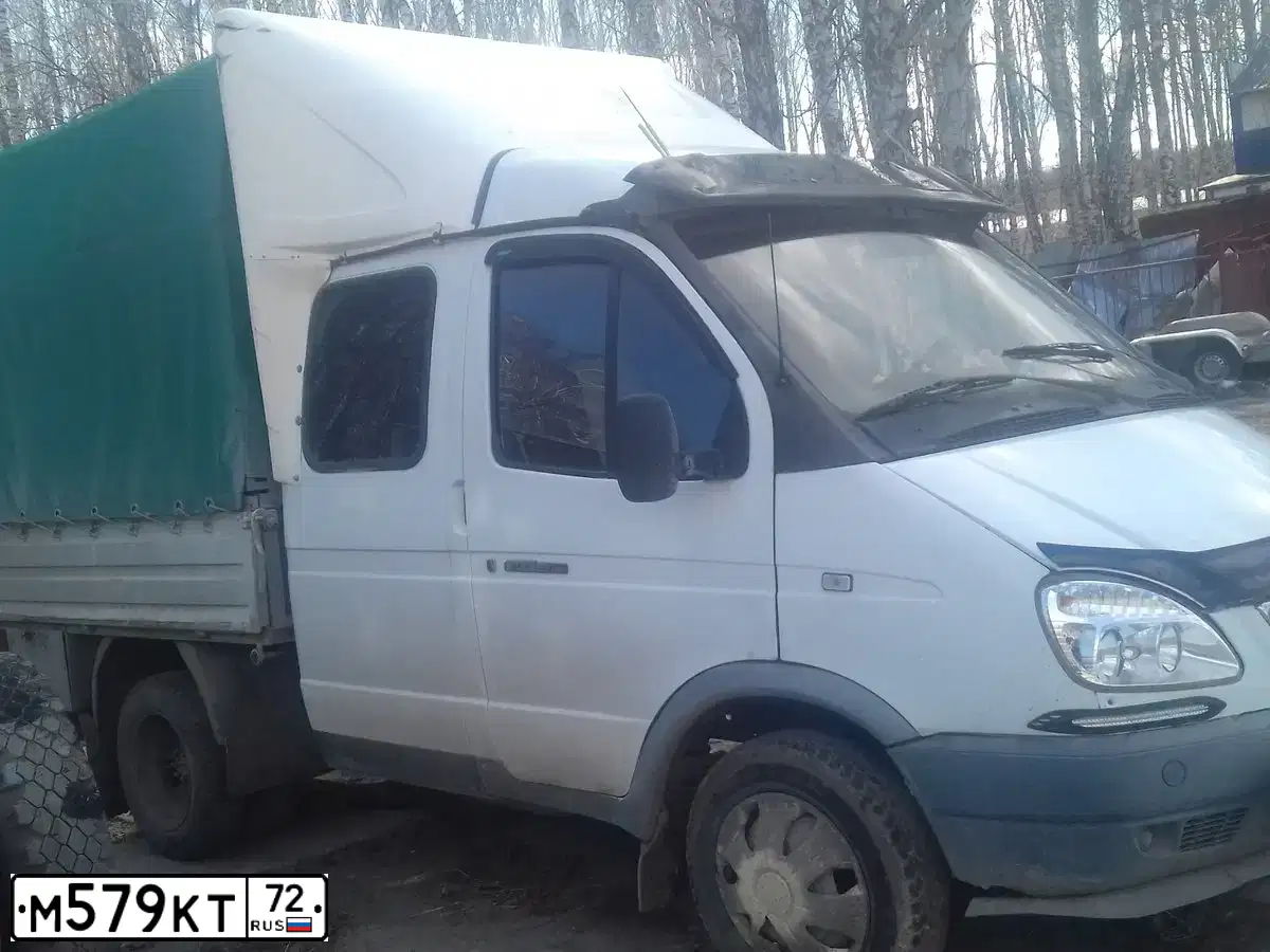 Фото автомобиля GAZ 3302 EL, 2003 — госномер М579КТ72. Цвет: Белый