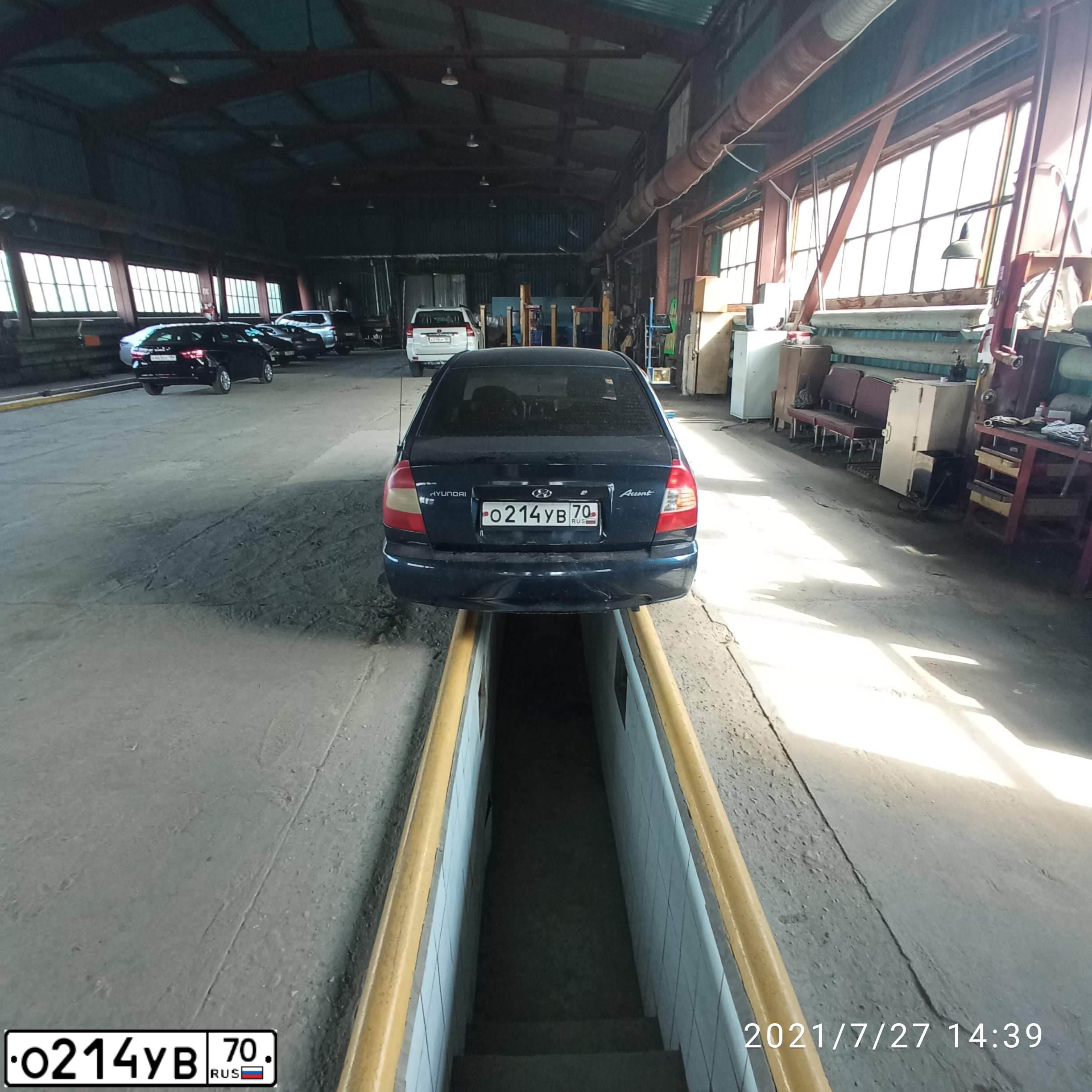 Фото автомобиля TAGAZ ACCENT, 2008 — госномер О214УВ70. Цвет: СИНИЙ