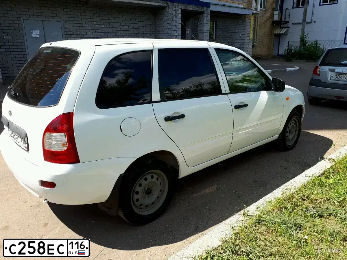 Фото автомобиля LADA 1117 KALINA, 2012 — госномер А838ХВ12. Цвет: Белый