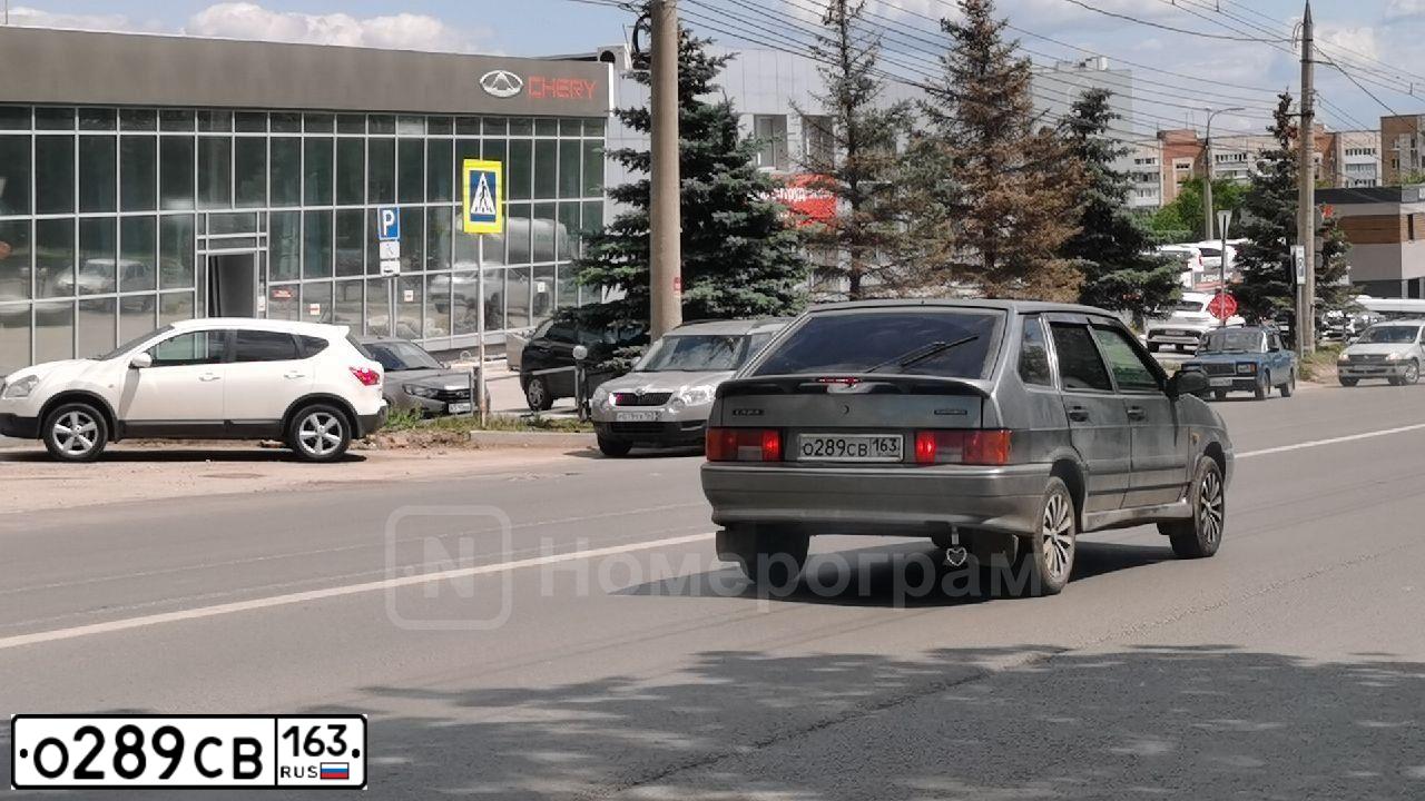 Фото автомобиля LADA 2114 SAMARA, 2011 — госномер О289СВ163. Цвет: средний серо-зеленый металлик