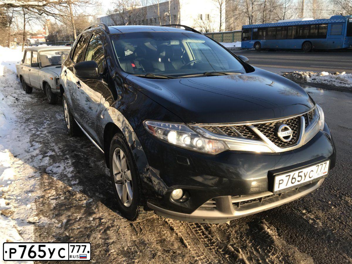 Фото автомобиля NISSAN MURANO, 2012 — госномер О666ОО55. Цвет: ЧЕРНЫЙ