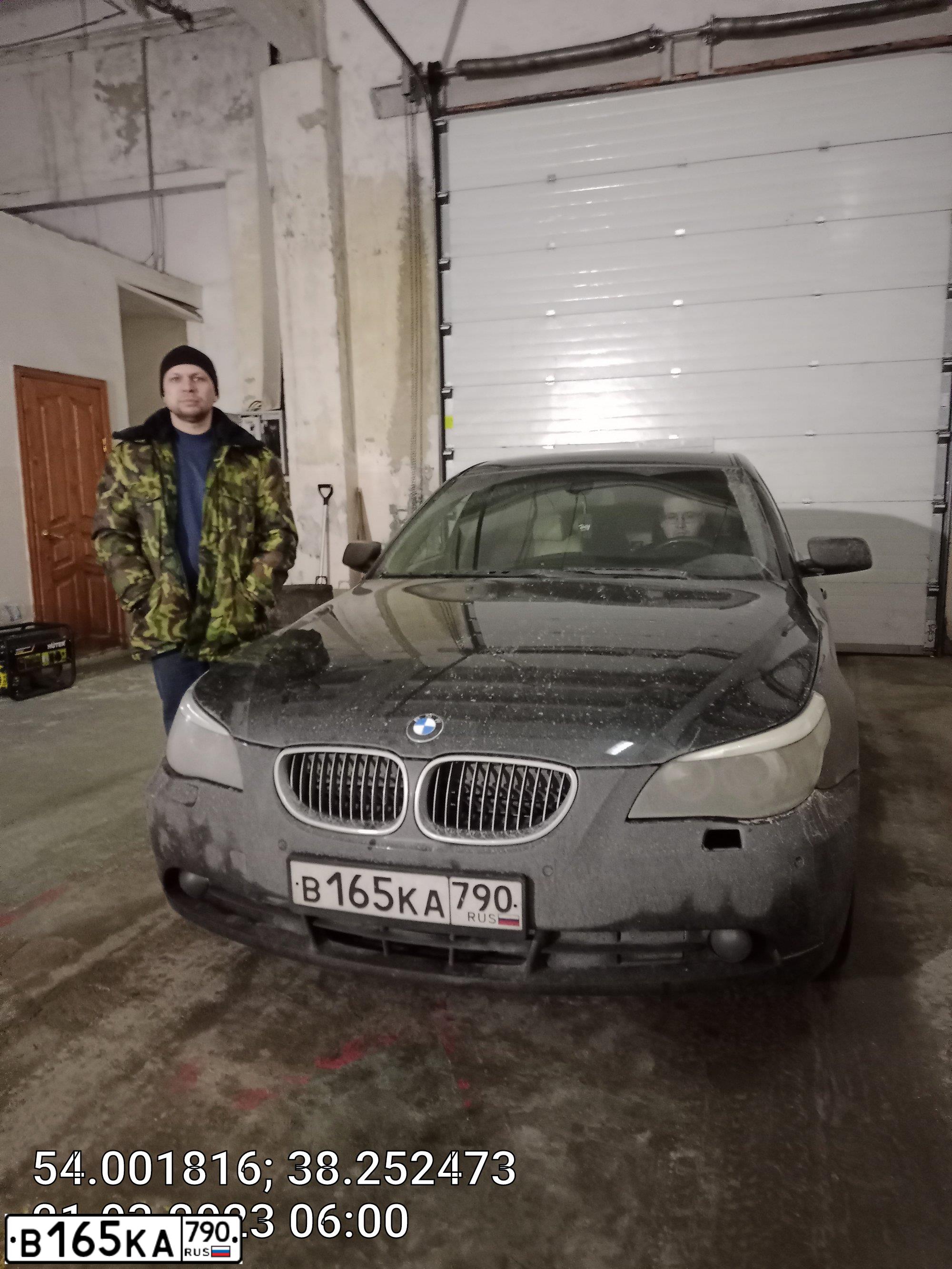 Фото автомобиля BMW SERIE 5, 2005 — госномер О291НР71. Цвет: ЧЕРНЫЙ