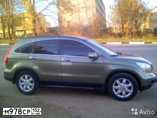 Фото автомобиля HONDA CR-V, 2007 — госномер М978СР152. Цвет: СВЕТЛО-ЗЕЛЕНЫЙ