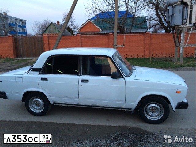 Фото автомобиля LADA 2107, 2004 — госномер А353ОС23. Цвет: БЕЛЫЙ