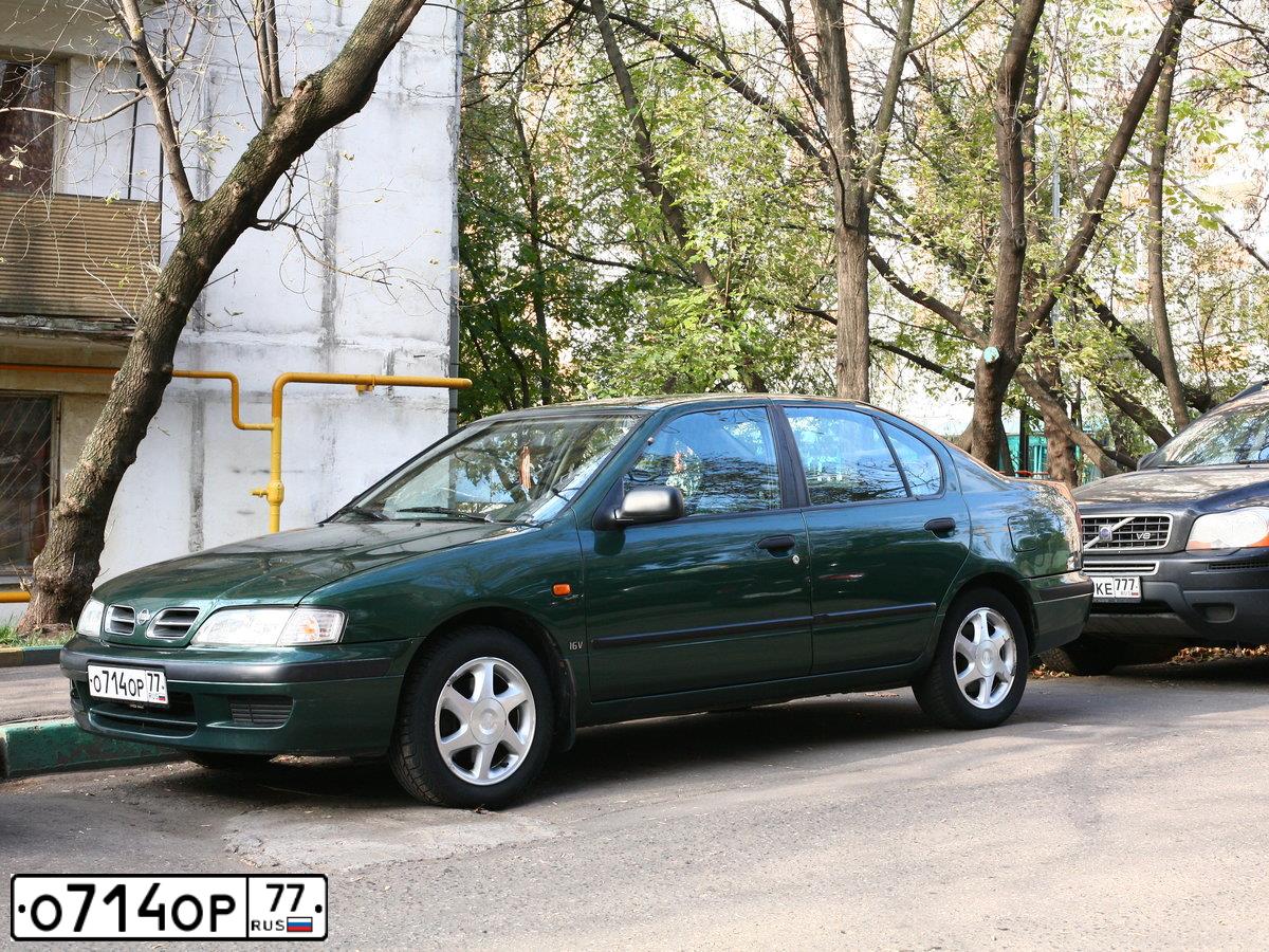 Фото автомобиля NISSAN PRIMERA, 1998 — госномер А863СВ199. Цвет: ЗЕЛЕНЫЙ ТЕМНЫЙ