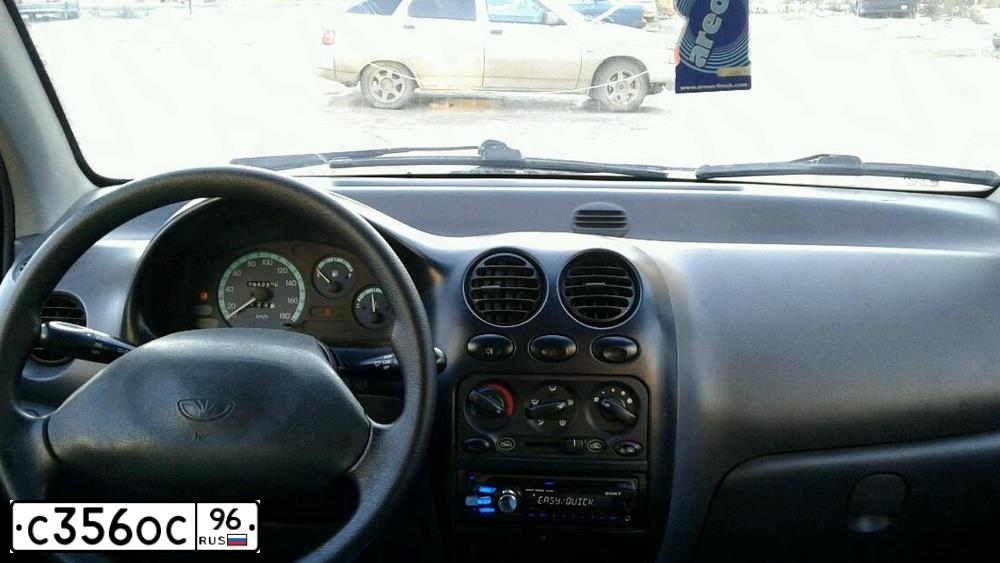 Фото автомобиля DAEWOO MATIZ, 2010 — госномер С356ОС96. Цвет: ЧЕРНЫЙ