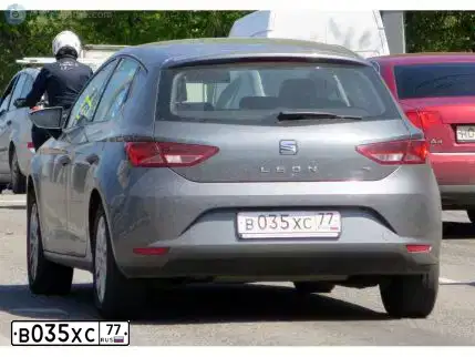Фото автомобиля SEAT LEON, 2013 — госномер Х364КР76. Цвет: темно-серый