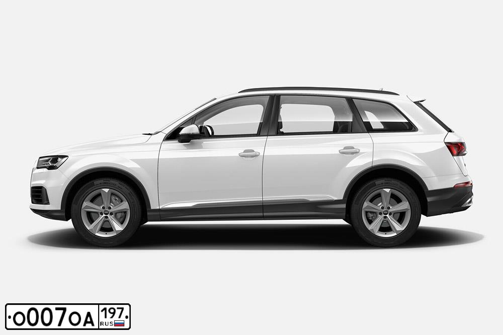 Фото автомобиля VOLVO XC40, 2019 — госномер О007ОА197. Цвет: СЕРЕБРИСТО-БЕЛЫЙ