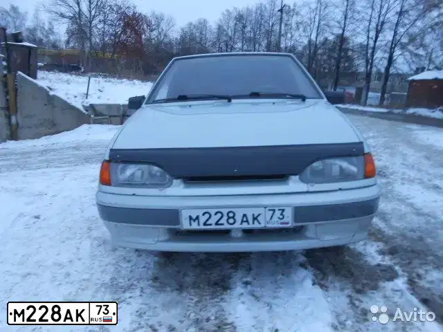 Фото автомобиля LADA 2114 SAMARA, 2004 — госномер М228АК73. Цвет: МОЛОЧНО-БЕЛЫЙ СЕРЕБРИСТЫЙ