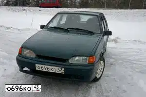 Фото автомобиля LADA 2114 SAMARA, 2006 — госномер С491ТС43. Цвет: Темно-зеленый