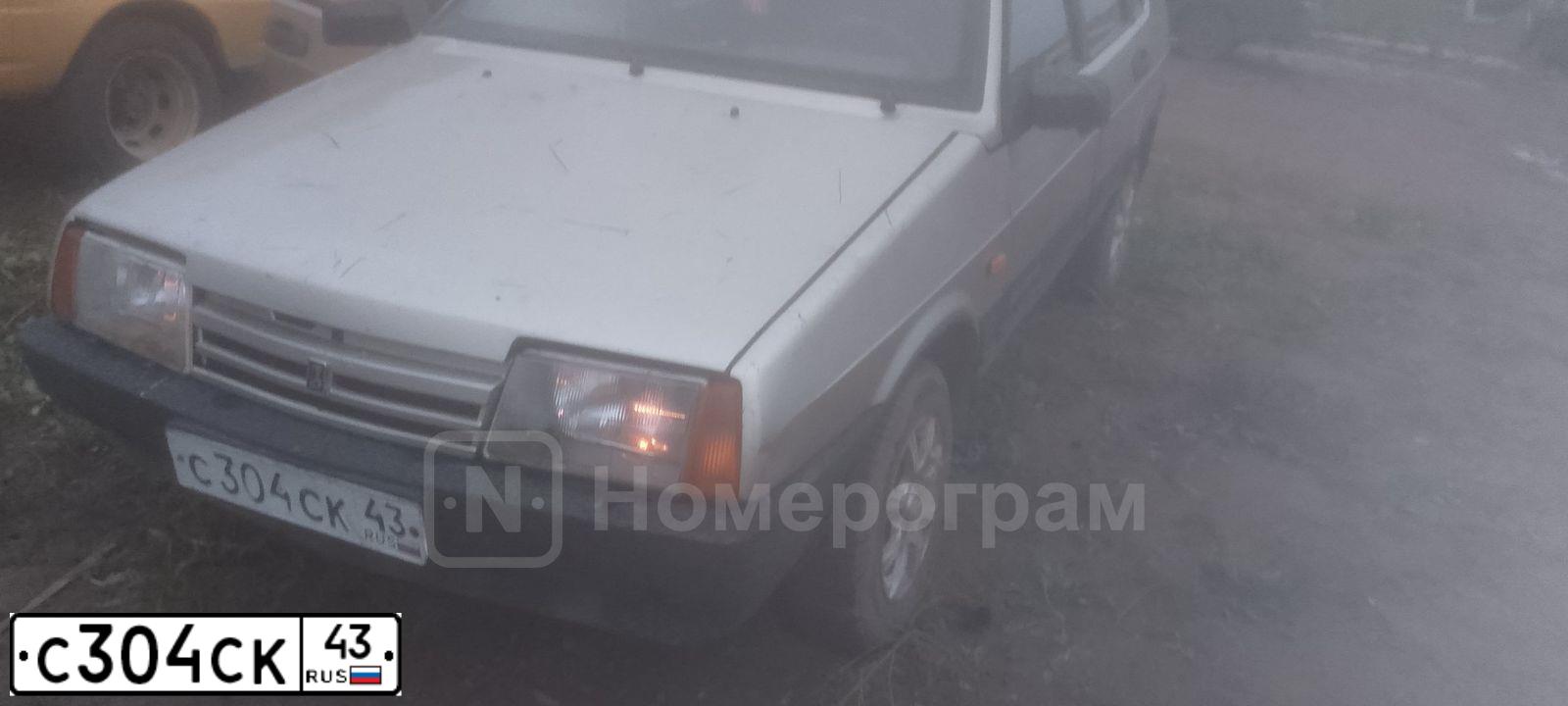 Фото автомобиля LADA 2109 SAMARA, 1997 — госномер С304СК43. Цвет: СЕРЫЙ