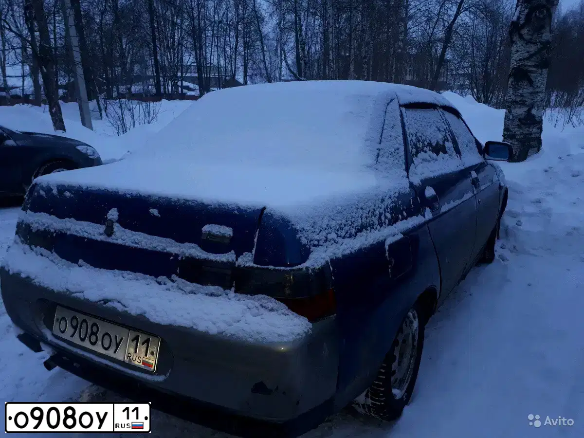 Фото автомобиля LADA 2110, 2002 — госномер О908ОУ11. Цвет: СЕРЕБРИСТЫЙ ЯРКО-СИНИЙ
