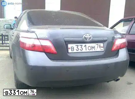 Фото автомобиля TOYOTA CAMRY, 2006 — госномер В331ОМ76. Цвет: Серый