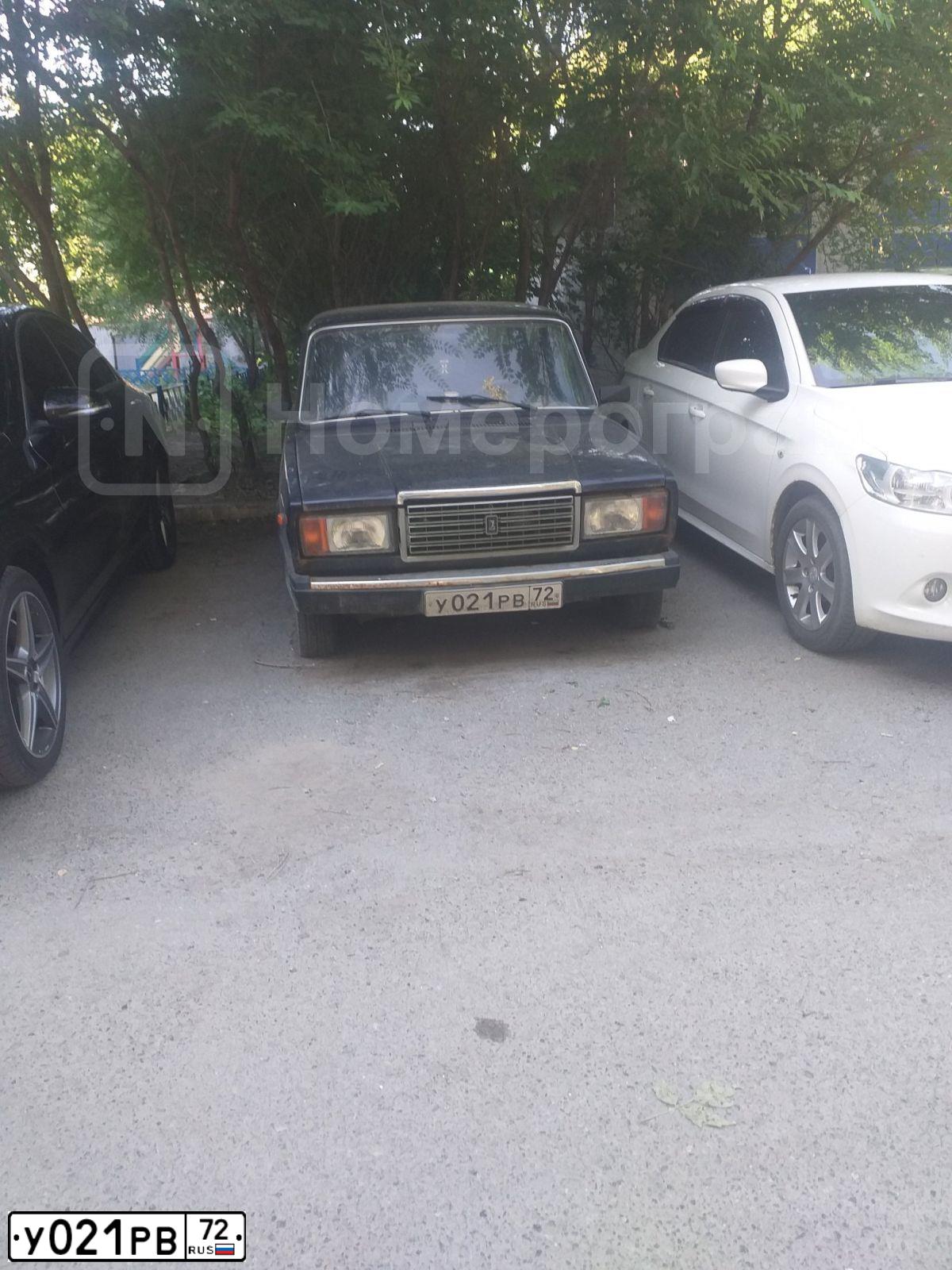 Фото автомобиля LADA 210740 LADA 2107, 2012 — госномер Х966НТ72. Цвет: синий