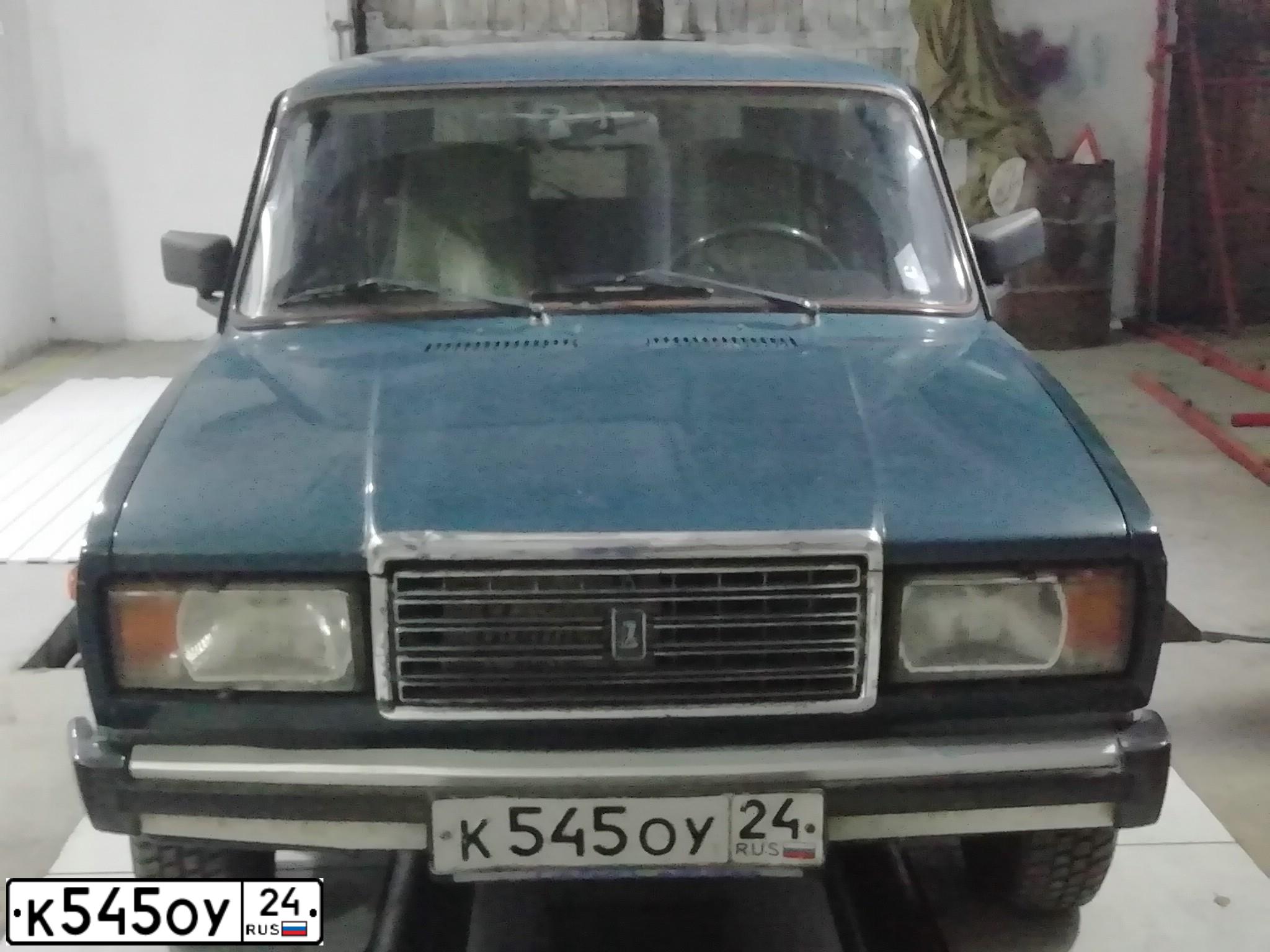Фото автомобиля LADA 2104, 1997 — госномер К545ОУ24. Цвет: ЗЕЛЕНЫЙ