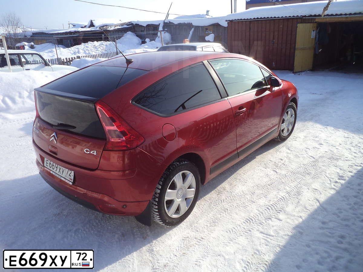 Фото автомобиля CITROEN C4, 2007 — госномер Е669ХУ72. Цвет: КРАСНЫЙ
