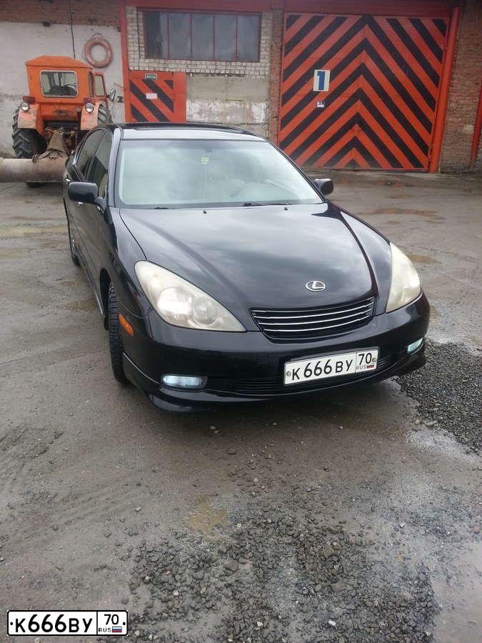 Фото автомобиля LEXUS ES, 2003 — госномер В245СТ122. Цвет: ЧЕРНЫЙ