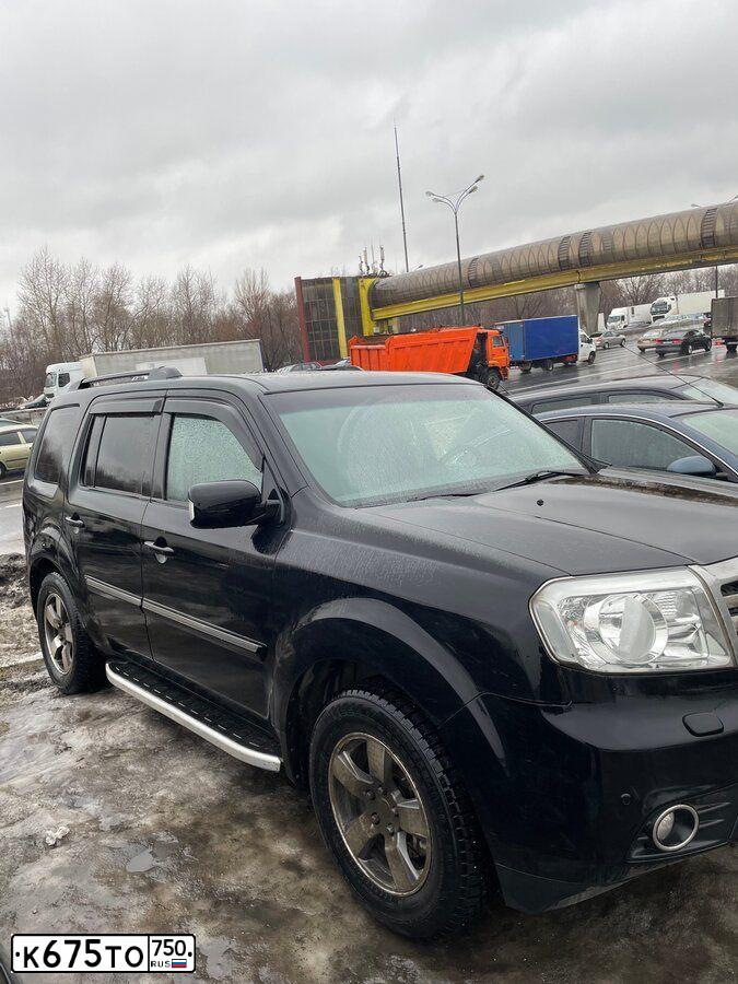 Фото автомобиля HONDA PILOT, 2012 — госномер М197НМ799. Цвет: ЧЕРНЫЙ