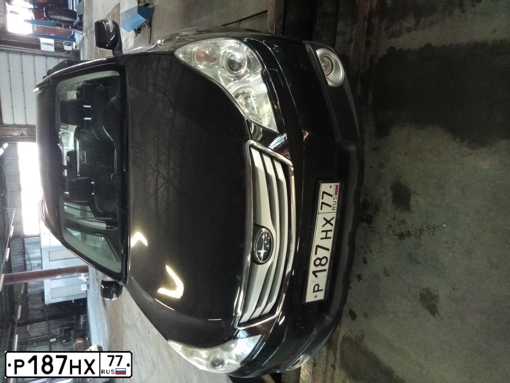 Фото автомобиля SUBARU OUTBACK, 2010 — госномер К194МА197. Цвет: ЧЕРНЫЙ