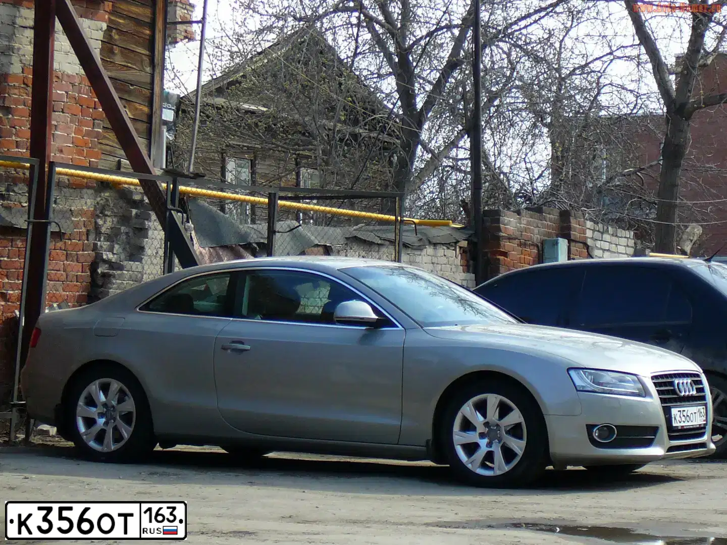 Фото автомобиля AUDI A5, 2008 — госномер К356ОТ163. Цвет: СЕРЫЙ