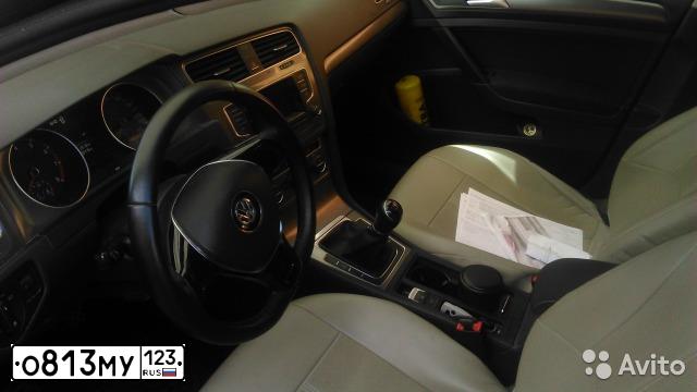Фото автомобиля VOLKSWAGEN GOLF, 2013 — госномер Р007ТМ123. Цвет: ЧЕРНЫЙ