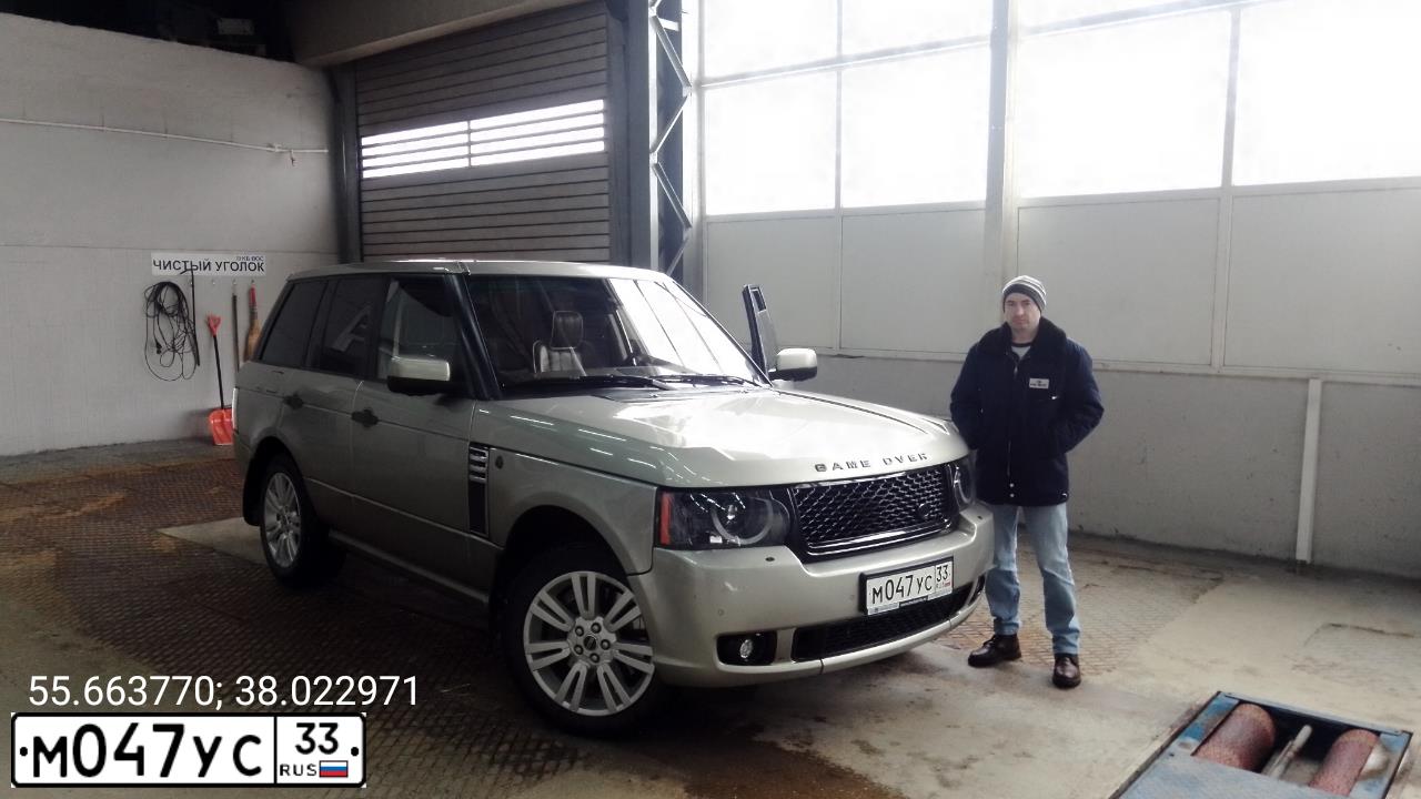 Фото автомобиля LAND ROVER RANGE ROVER, 2012 — госномер Н111МТ790. Цвет: СЕРЫЙ
