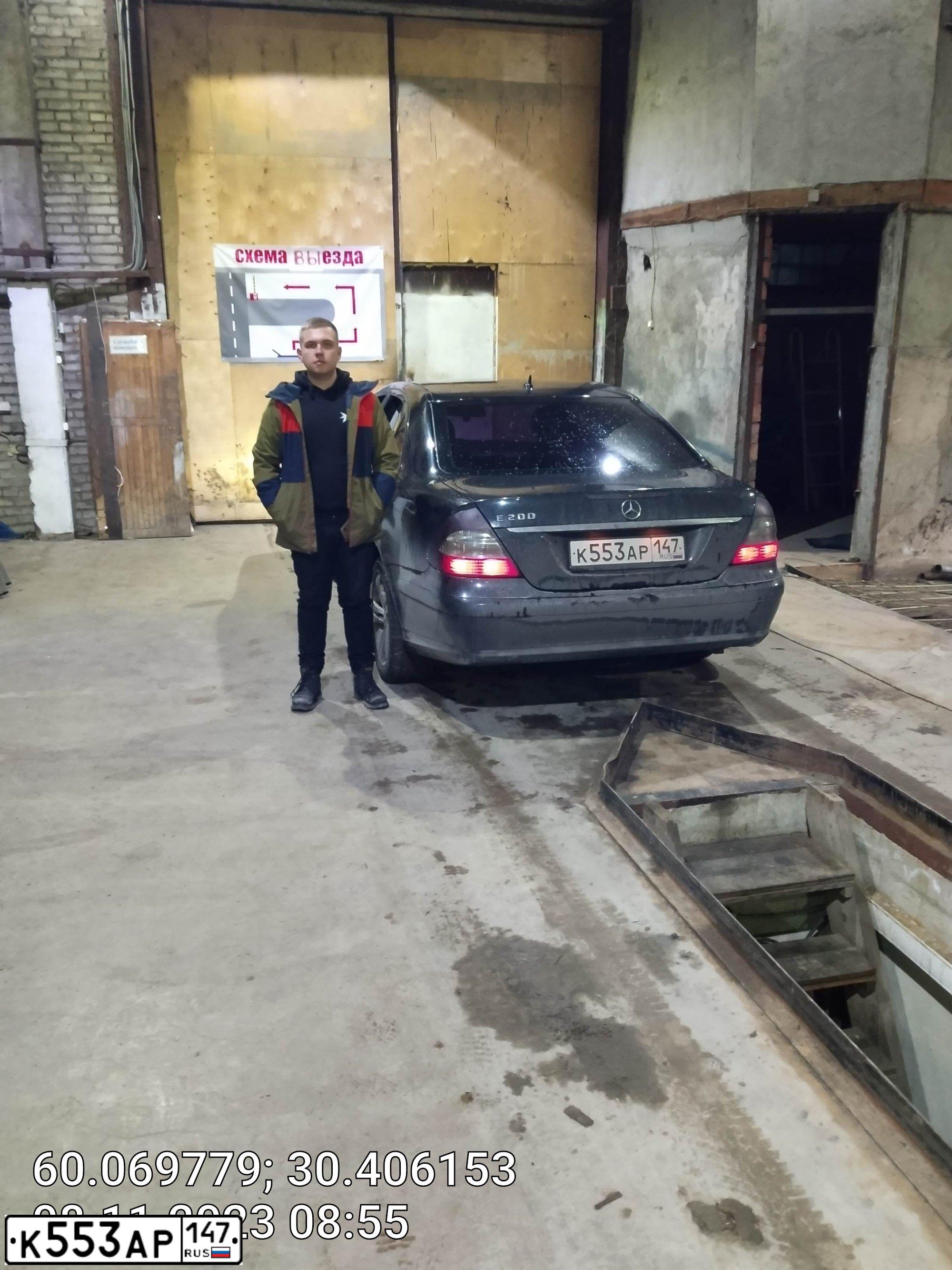 Фото автомобиля MERCEDES E-KLASSE, 2009 — госномер Р008РТ178. Цвет: ЧЕРНЫЙ