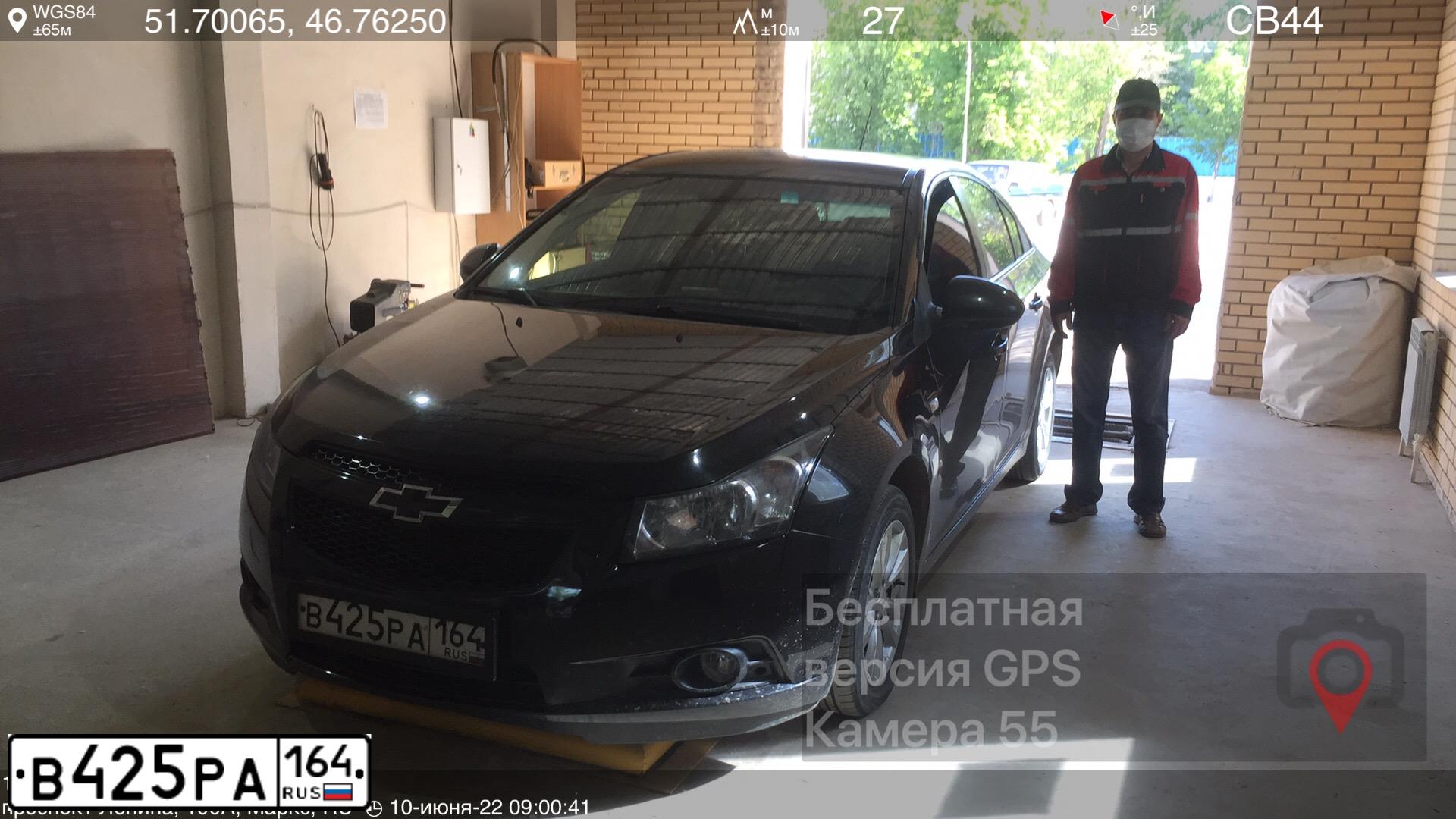 Фото автомобиля CHEVROLET CRUZE, 2011 — госномер К557УТ134. Цвет: ЧЕРНЫЙ