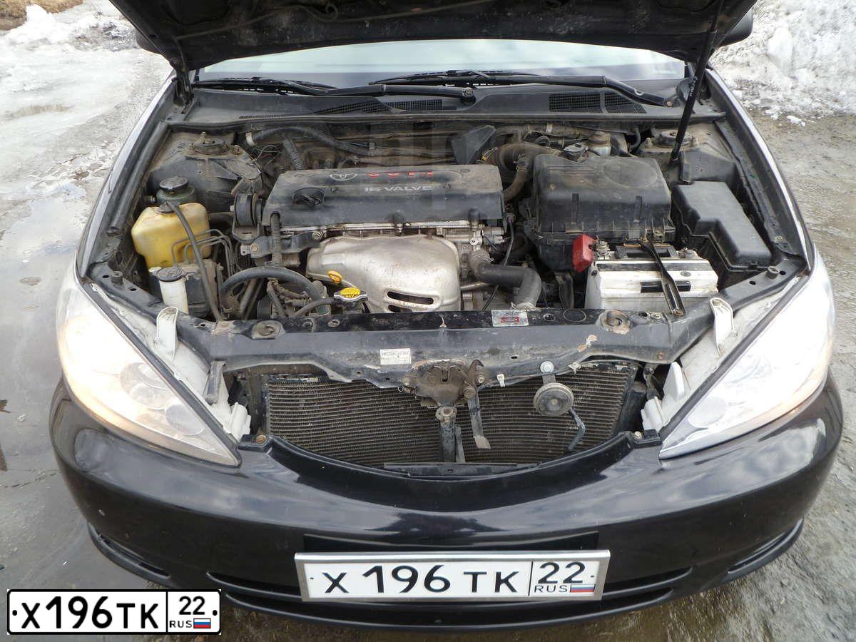 Фото автомобиля TOYOTA CAMRY, 2004 — госномер Х196ТК22. Цвет: ЧЕРНЫЙ