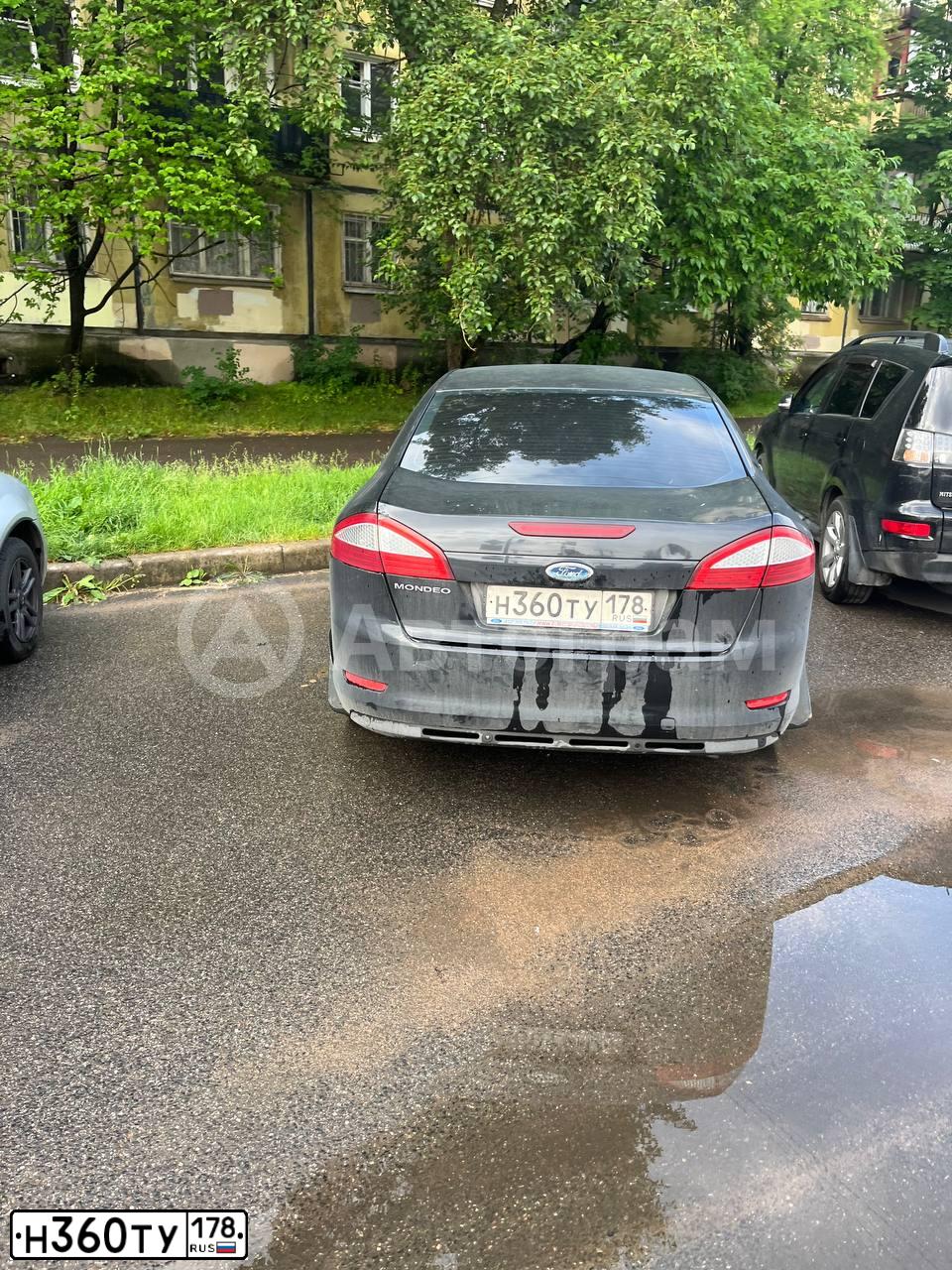 Фото автомобиля FORD MONDEO, 2008 — госномер Н360ТУ178. Цвет: ЧЕРНЫЙ
