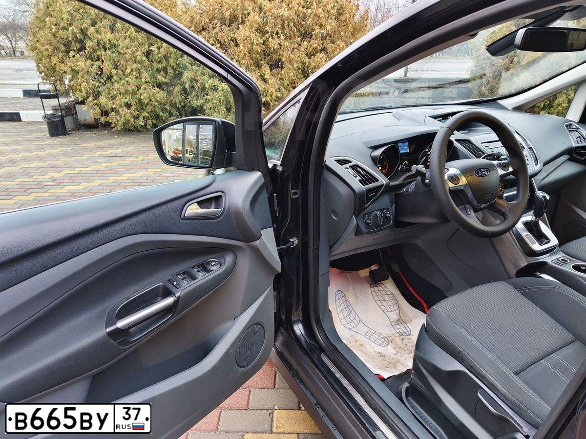 Фото автомобиля FORD FOCUS C-MAX, 2012 — госномер В665ВУ37. Цвет: ЧЕРНЫЙ
