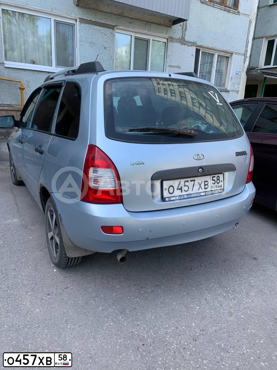 Фото автомобиля LADA 1117 KALINA, 2012 — госномер У407ОА48. Цвет: голубой