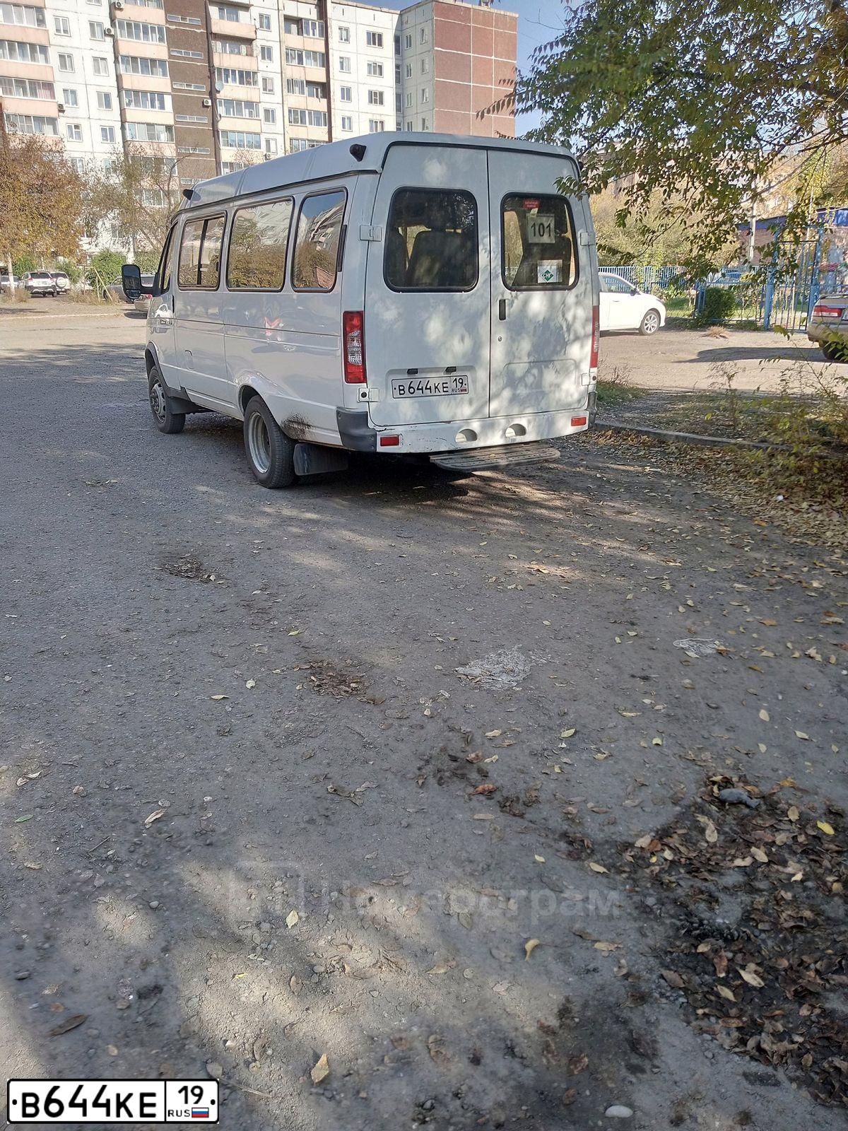Фото автомобиля GAZ 3221 EL, 2014 — госномер В644КЕ19. Цвет: Белый