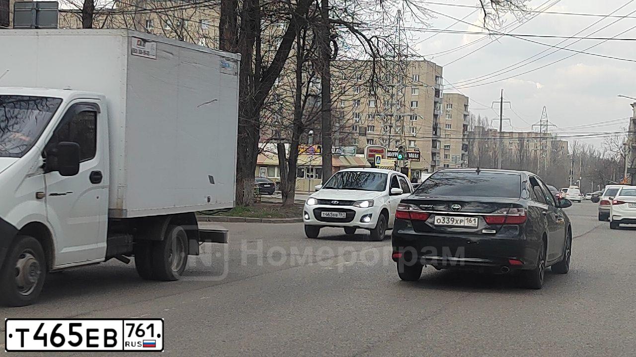 Фото автомобиля LADA KALINA, 2015 — госномер В218ОВ761. Цвет: Белый