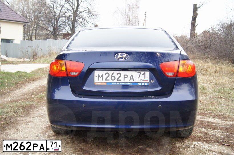 Фото автомобиля HYUNDAI ELANTRA, 2008 — госномер Х279СЕ71. Цвет: синий